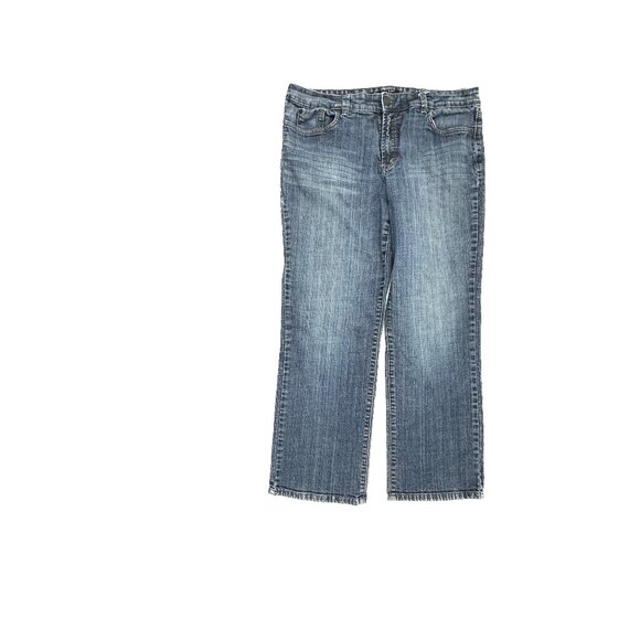 Nine West Bootcut Women's size 16P Dark Wash Blue Denim Jeans - Picture 1 of 5